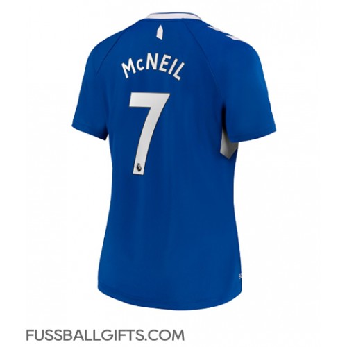 Everton Dwight McNeil #7 Fußballbekleidung Heimtrikot Damen 2022-23 Kurzarm